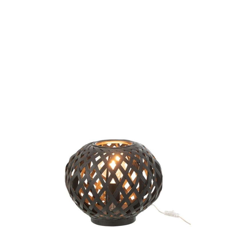 Lampe de table en bambou RICHOU (Noir)