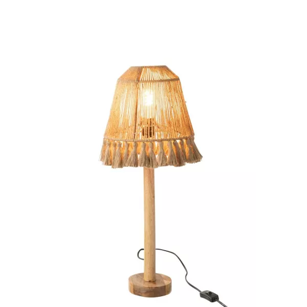 Lampe de table en jute FREDERIKA (Naturel)