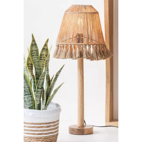 Lampe de table en jute FREDERIKA (Naturel)