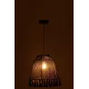 Lampe suspendue en jute (H40cm) FREDERIKA (Noir)