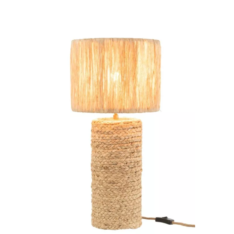 Lampe de table bohême (H45cm) PABANE (Naturel)