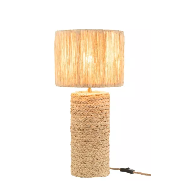 Lampe de table bohême (H45cm) PABANE (Naturel)