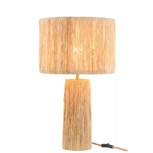 Lampe de table bohême (H57cm) PABANE (Naturel)