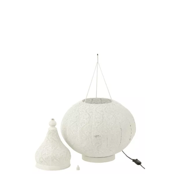 Lampe en métal (59.5cm) ALADIN (Blanc)