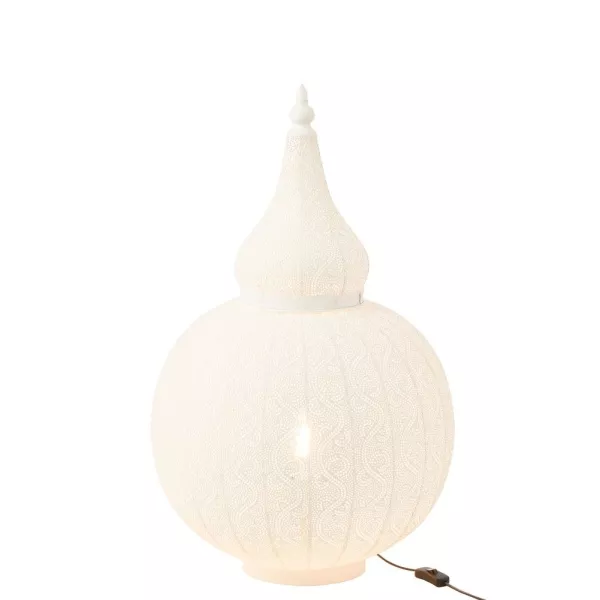 Lampe en métal (77.5cm) ALADIN (Blanc)