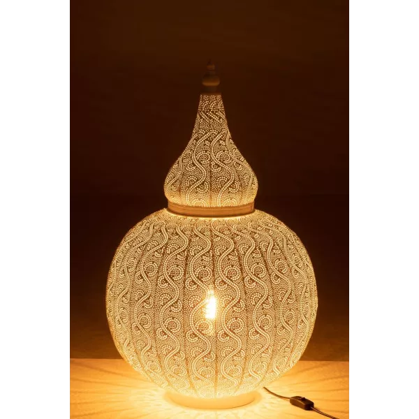 Lampe en métal (77.5cm) ALADIN (Blanc)