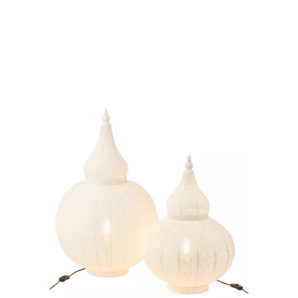 Lampe en métal (77.5cm) ALADIN (Blanc)