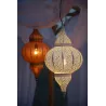 Lampe suspendue en métal (H65cm) ALADIN (Blanc)