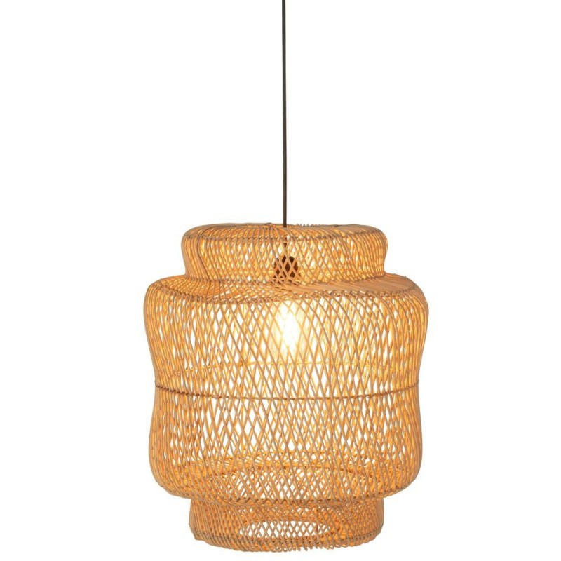 Lampe à suspension en rotin LIORA (Naturel)