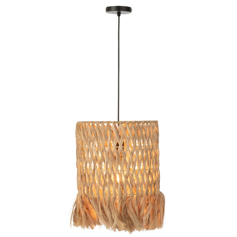 Lampe suspendue en feuilles de bananier GAILLA (Naturel)