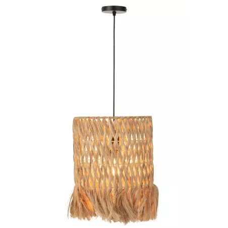 Lampe suspendue en feuilles de bananier GAILLA (Naturel)