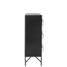 Armoire 9 portes en métal JOUBY (86x113,5 cm) (Noir)