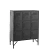 Armoire 9 portes en métal JOUBY (86x113,5 cm) (Noir)