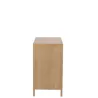 Commode 3 tiroirs en bois et rotin PAWAL (90x90 cm) (Naturel)