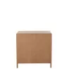 Commode 3 tiroirs en bois et rotin PAWAL (90x90 cm) (Naturel)