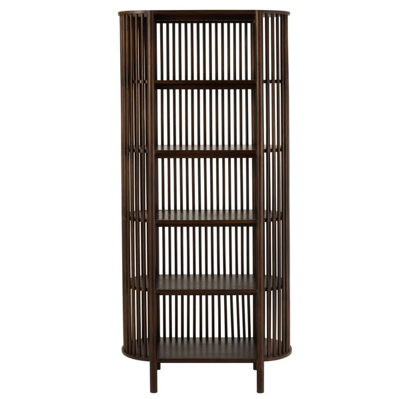 Armoire 5 étagères en bois de manguier MIFON (38x190 cm) (Marron)