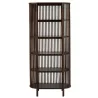 Armoire 5 étagères en bois de manguier MIFON (38x190 cm) (Marron)