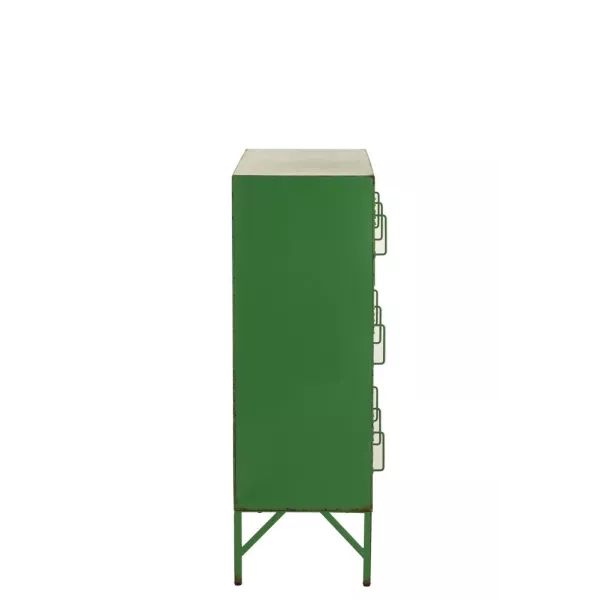 Armoire 9 portes en métal JOUBY (86x113 cm) (Vert)