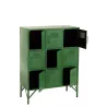 Armoire 9 portes en métal JOUBY (86x113 cm) (Vert)