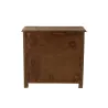 Commode en bois vielli PICOT (100x95 cm) (Marron)