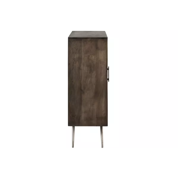 Armoire 2 portes en bois de manguier MARTOU (Marron)