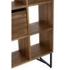 Etagère bibliothèque avec tiroirs en teck recyclé PICHOT (100x158 cm) (Naturel)