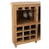 Meuble bar en teck MIXAN (180x108 cm) (Naturel)