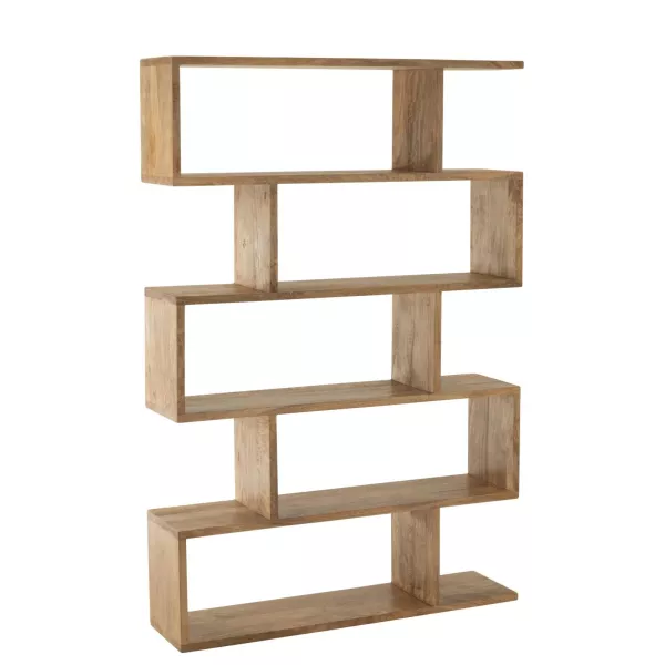 Etagère bibliothèque en bois de manguier CHIVA (120x180 cm) (Naturel)