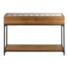 Console pour bouteilles en bois CABIN (120x38 cm) (Naturel, noir)