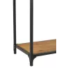 Console pour bouteilles en bois CABIN (120x38 cm) (Naturel, noir)