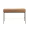 Console 3 tiroirs en bois et métal JANY (120x41 cm) (Naturel)