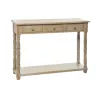 Console 3 tiroirs en bois vieilli FIMAN (100x30,5 cm) (Naturel)