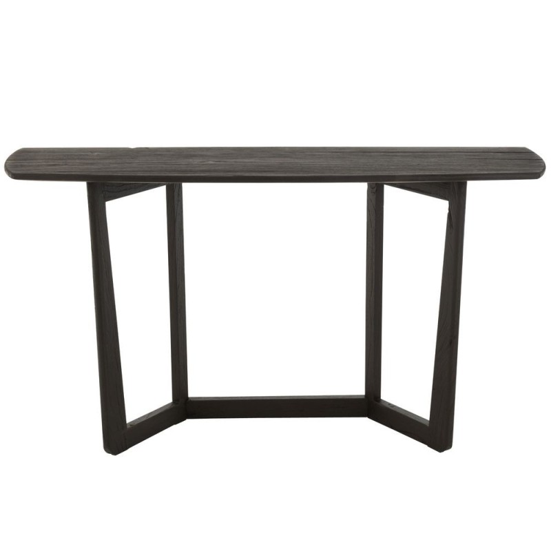 Console en bois exotique MAPIN (140x40 cm) (Noir)