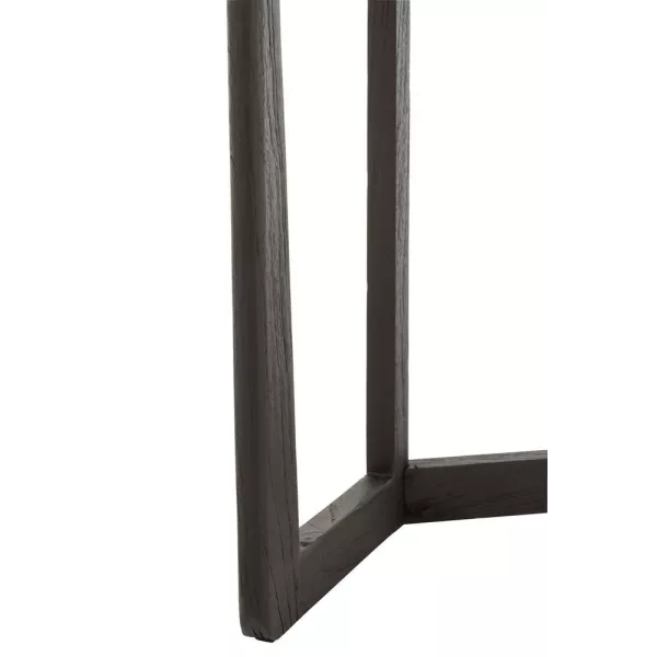 Console en bois exotique MAPIN (140x40 cm) (Noir)