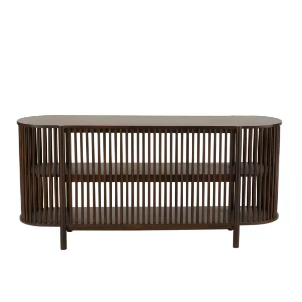 Console 2 étagères en bois de manguier MIFON (160x38 cm) (Marron)