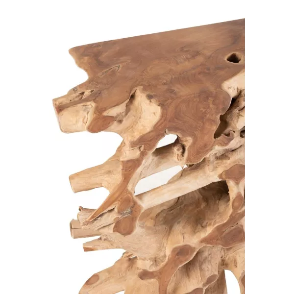 Console en bois de teck ZOUMBA (121x40 cm) (Naturel)