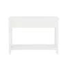 Console 2 paniers en bois MIXAN (110,5x44 cm) (Blanc, naturel)