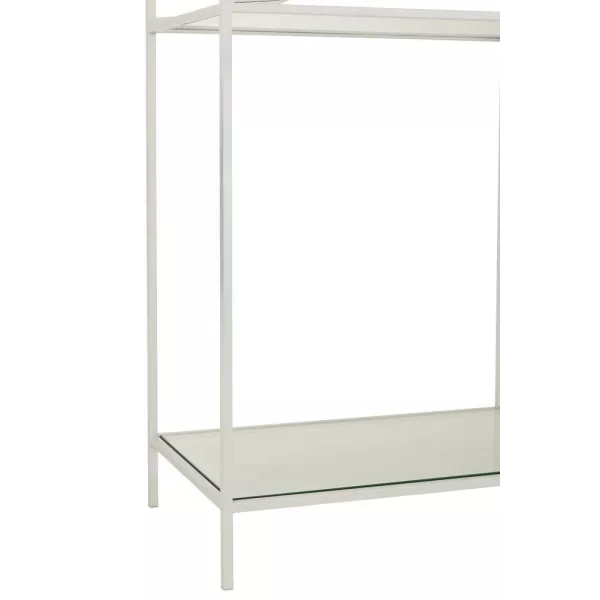 Etagère en métal et verre RINGO (180,5x200,5 cm) (Blanc)