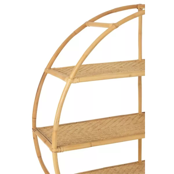 Etagère ronde en rotin MOTAR (150x150 cm) (Naturel)