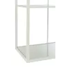 Etagère en métal et verre POULONE (82x177 cm) (Blanc)