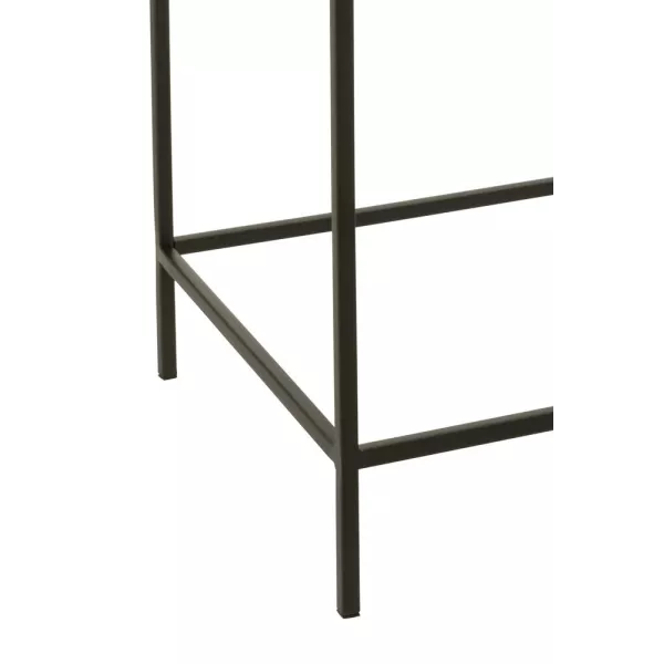 Set de 2 tables gigognes en métal MONGA (41x119 cm) (Bronze, noir)