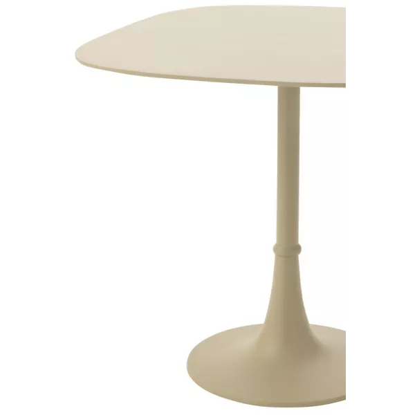 Set de 2 tables d'appoint en métal PYGAN (41x41 cm) (Crème/Ivoire)