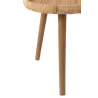 Set de 2 tables d'appoint en rotin et sapin MILON (60x56,5 cm) (Naturel)