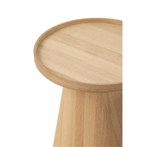 Set de 2 tables basses en bois THINON (45x50 cm) (Naturel)