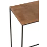 Set de 3 tables gigognes en métal NOURTIN (53x66 cm) (Marron, noir)