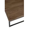 Set de 2 tables de salon en bois et métal MONTOR (120x80 cm) (Marron - Noir)