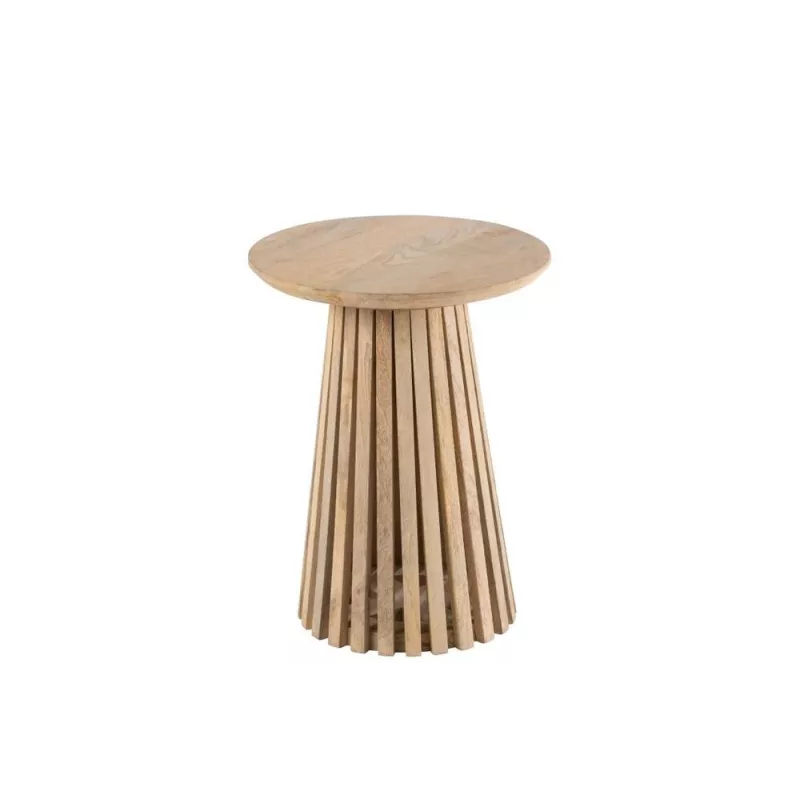 Table en bois de manguier POLBA (40x40 cm) (Naturel)