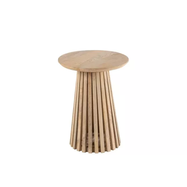 Table en bois de manguier POLBA (40x40 cm) (Naturel)