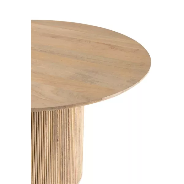 Table à manger en bois de manguier POLBA (120x120 cm) (Naturel)