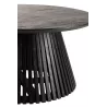 Table en bois de manguier POLBA (80x80 cm) (Noir)